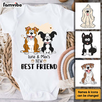 Personalized Gift For Newborn Baby Shower New Friend Baby Onesie 32042 thumb 1