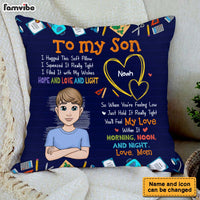 Personalized Gift For Son Science Theme Pillow 32045 thumb 1
