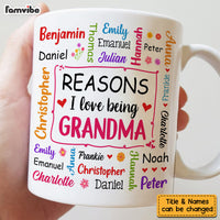 Personalized Gift For Grandma Reasons I Love Being Word Art Mug 32052 thumb 1