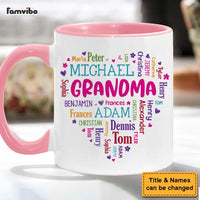 Personalized Gift For Grandma Heart Word Art Mug 32053 thumb 1