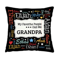 Personalized Gift For Grandpa My Favorite People Pillow 32054 thumb 1