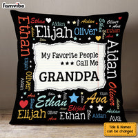 Personalized Gift For Grandpa My Favorite People Pillow 32054 thumb 1