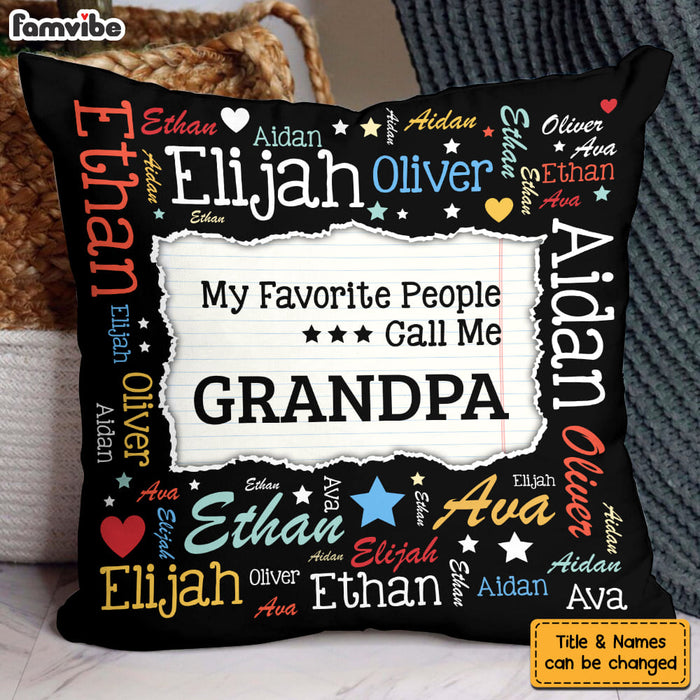 Personalized Gift For Grandpa My Favorite People Pillow 32054 1