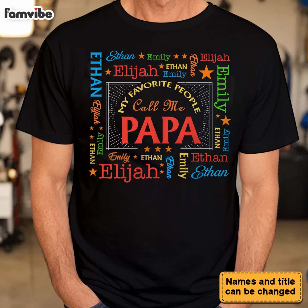 Personalized Gift For Grandpa Word Art Shirt Hoodie Sweatshirt 32056 Primary Mockup