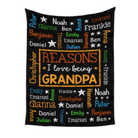 Personalized Gift For Grandpa Word Art Blanket 32059 thumb 1