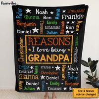 Personalized Gift For Grandpa Word Art Blanket 32059 thumb 1