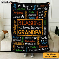 Personalized Gift For Grandpa Word Art Blanket 32059 thumb 1