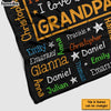 Personalized Gift For Grandpa Word Art Blanket 32059 1