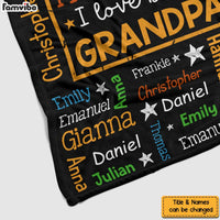 Personalized Gift For Grandpa Word Art Blanket 32059 thumb 1