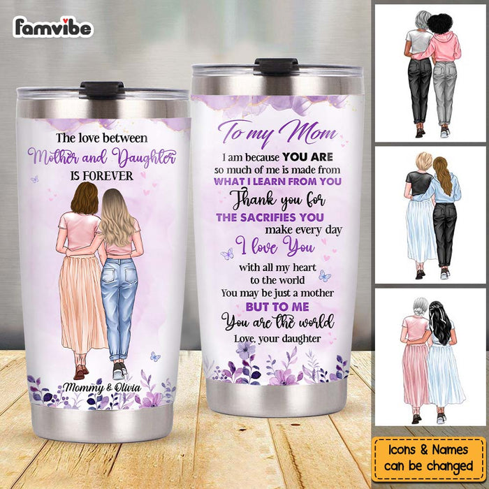 Personalized Gift For Mom You Are The World Steel Tumbler 32064 1