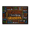 Personalized Gift For Grandpa Word Art Canvas 32066 1