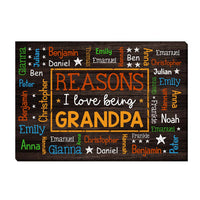 Personalized Gift For Grandpa Word Art Canvas 32066 thumb 1