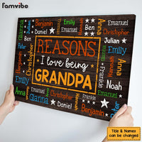 Personalized Gift For Grandpa Word Art Canvas 32066 thumb 1