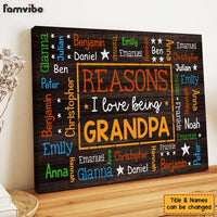 Personalized Gift For Grandpa Word Art Canvas 32066 thumb 1