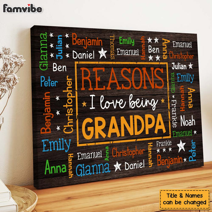 Personalized Gift For Grandpa Word Art Canvas 32066 1