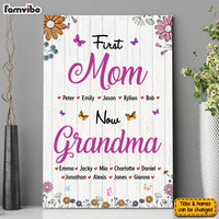 Personalized Gift For Nana First Mom Now Grandma Canvas 32070 thumb 1