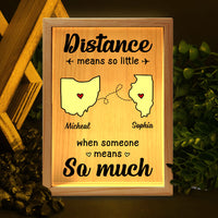 Personalized Gift For Long Distance State Map Picture Frame Light Box 32072 thumb 1