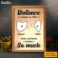 Personalized Gift For Long Distance State Map Picture Frame Light Box 32072 thumb 1