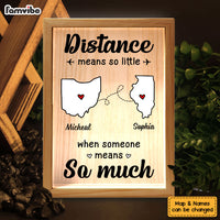 Personalized Gift For Long Distance State Map Picture Frame Light Box 32072 thumb 1