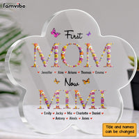 Personalized Gift For Nana First Mom Now Grandma Flower Pattern Plaque 31743 32080 thumb 1