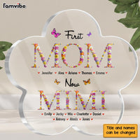 Personalized Gift For Nana First Mom Now Grandma Flower Pattern Plaque 31743 32080 thumb 1