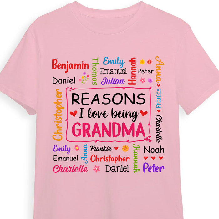 Personalized Gift For Grandma Names Words Art Shirt - Hoodie - Sweatshirt 32082 1