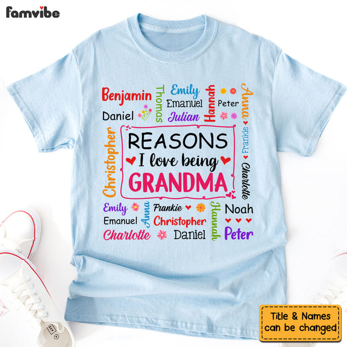 Personalized Gift For Grandma Names Words Art Shirt - Hoodie - Sweatshirt 32082 1