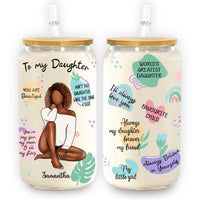 Personalized Gift For Daughter My Sunshine Glass Can 32086 thumb 1