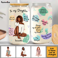 Personalized Gift For Daughter My Sunshine Glass Can 32086 thumb 1