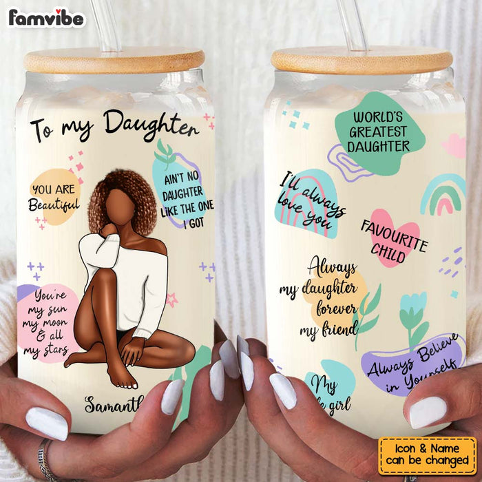 Personalized Gift For Daughter My Sunshine Glass Can 32086 1