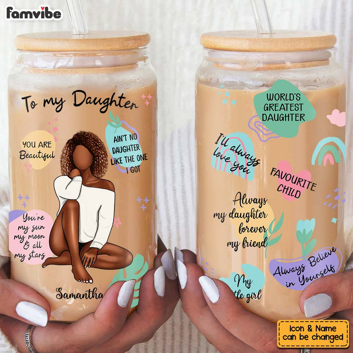 Personalized Gift For Daughter My Sunshine Glass Can 32086 1