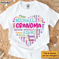 Personalized Gift For Grandma Heart Word Art Shirt - Hoodie - Sweatshirt 32088 thumb 1