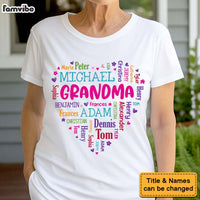 Personalized Gift For Grandma Heart Word Art Shirt - Hoodie - Sweatshirt 32088 thumb 1