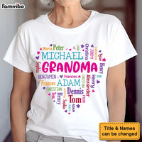 Personalized Gift For Grandma Heart Word Art Shirt - Hoodie - Sweatshirt 32088 thumb 1