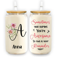 Personalized Gift For Daughter You're Awesome Glass Can 32090 thumb 1