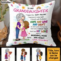 Personalized Gift For Granddaughter Hug This Pillow 32092 thumb 1