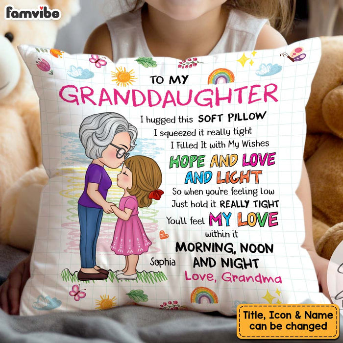 Personalized Gift For Granddaughter Hug This Pillow 32092 1