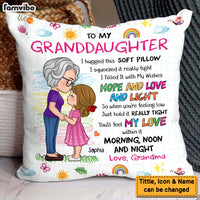 Personalized Gift For Granddaughter Hug This Pillow 32092 thumb 1