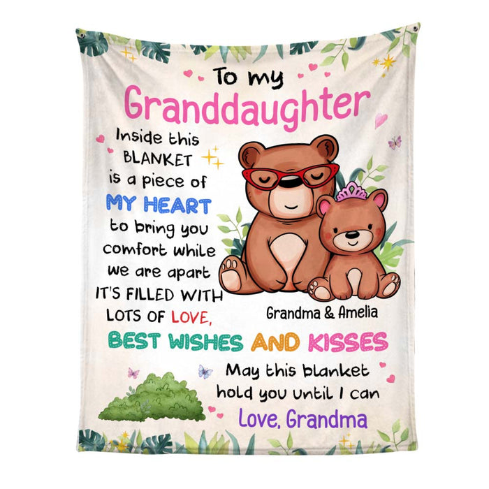 Personalized Gift For Granddaughter Long Distance May This Hold You Blanket 32093 1