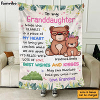 Personalized Gift For Granddaughter Long Distance May This Hold You Blanket 32093 thumb 1