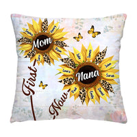 Personalized Gift For Nana First Mom Now Grandma Sunflower Pillow 32094 thumb 1