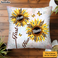 Personalized Gift For Nana First Mom Now Grandma Sunflower Pillow 32094 thumb 1