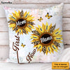 Personalized Gift For Nana First Mom Now Grandma Sunflower Pillow 32094 1