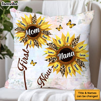 Personalized Gift For Nana First Mom Now Grandma Sunflower Pillow 32094 thumb 1