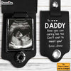 Personalized Daddy To Be Gift Leather Keychain 32095 1