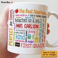 Personalized Gift For Teacher Word Art Mug 32097 thumb 1