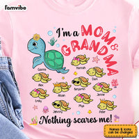 Personalized Gift For Grandma Turtle Nothing Scares Me Shirt - Hoodie - Sweatshirt 32103 thumb 1