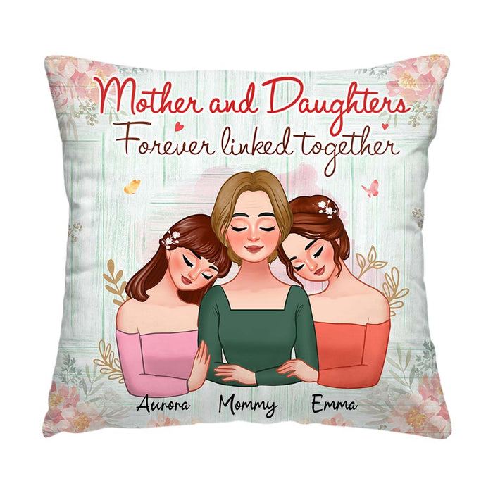 Personalized Gift For Mother And Daughters Pillow 32104 1