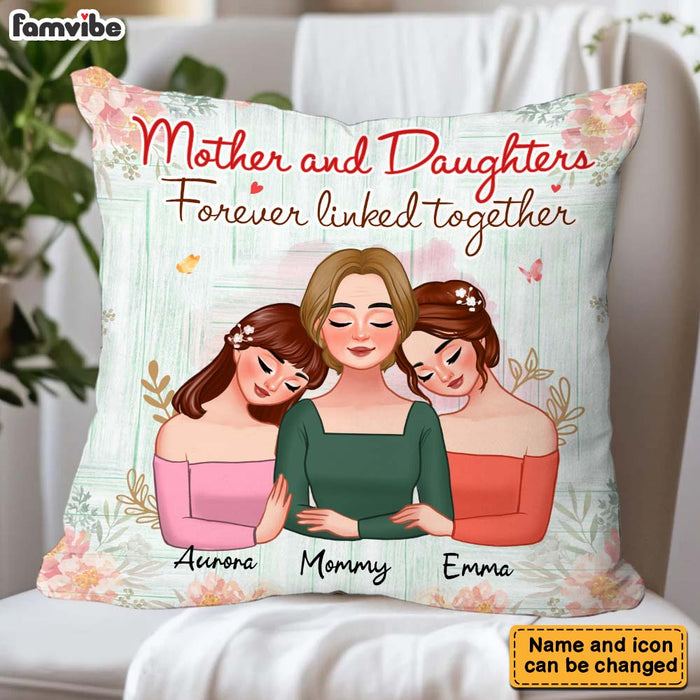 Personalized Gift For Mother And Daughters Pillow 32104 1