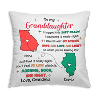 Personalized Gift For Granddaughter I Hugged This Soft Pillow 32110 thumb 1